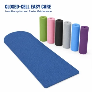 Custom Pattern TPE Fitness Mat 183x61cm 6mm Semicircle Arch End Tear Resistant Closed Cell Exercise Mat