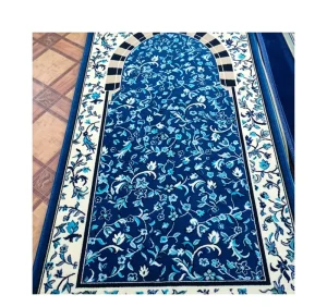 Custom Prayer Mat for Adult Muslim, Thick Sponge, Embossed Design