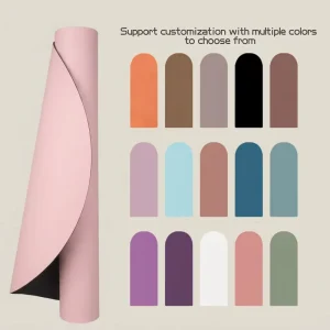 Custom Print PU Rubber Yoga Mat 4mm Ultra Grip Anti-Slip Alignment Lines 183x61cm Hot Yoga Pilates
