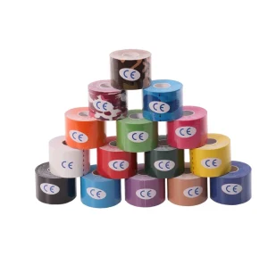 Custom Printed Cotton Waterproof Muscle Support Adhesive Kinesiology Sport Wrap Premium Sport Tape for Sports Injury Care