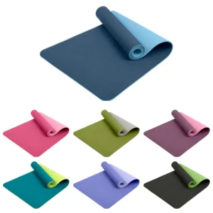 Custom Printed Eco-Friendly TPE Non-Slip Yoga Mat Set for Travel and Gym