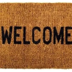 Custom Printed PVC and Coir Anti-Slip Door Mat for Home