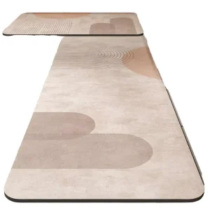 Custom Printed Soft Waterproof Non-Slip Cushioned Diatom Mud Bathroom and Kitchen Floor Rug