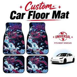 Custom Printed Universal Car Floor Mats, Carpet Interior Mats for Automobiles