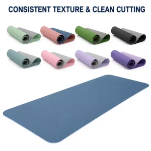 Custom QR Code TPE Rectangular Non-Porous Workout Mat for Shared Studio Rental Manufacturer