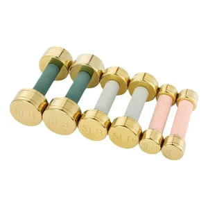 Custom Rose Golden Chrome Steel Dumbbell