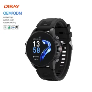 Custom Round Sports Fitness Smartwatch with Heart Rate BT Calling Waterproof Touch Screen for Men