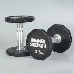 Custom Rubber Dumbbell Pair, Round Head, 2.5kg, Eco-Friendly, Manufacturer