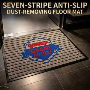 Custom-Shaped Eco-Friendly PET Textilene Anti-Slip Entrance Floor Mat for Office Building Lobbies and Doorways