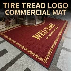 Custom Shaped PET Textilene Anti-Slip Washable Eco-Friendly Anti-Fatigue Door Mat for Office Building Entrance Lobby