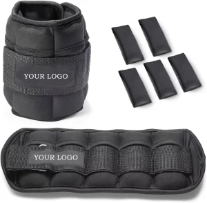 Custom Size Adjustable Waterproof Sandbag Ankle and Wrist Weights for Running and Fitness