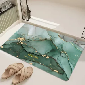 Custom Size Diatomaceous Earth Water-Absorbent Easy-Clean Fast-Drying Non-Slip Bathroom Mat