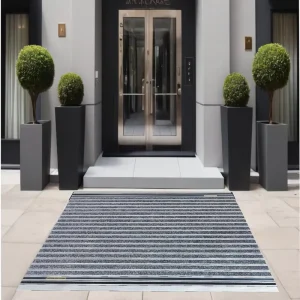 Custom Size Heavy Duty Aluminum Floor Mat with Rubber/Carpet Scraper Commercial Non-Slip Doormat