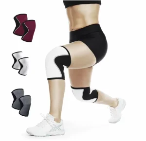 Custom Size High Elastic Weightlifting Knee Support Powerlifting 7mm Neoprene Knee Protection Weight Lifting Knee Sleeve