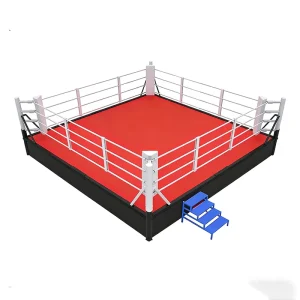Custom-Size Liftable Height-Adjustable Boxing Ring with Steel Frame for Training and Competition
