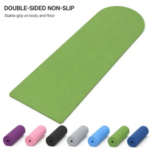 Custom Size TPE Pilates Mat 183x61cm 6mm Extra Wide Round Top Arched End Sweat Proof Anti Fatigue Home Workout Mat