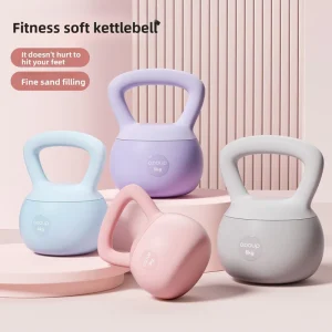 Custom Soft PVC Powder-Coated Steel Kettlebell Eco-Friendly Home Strength-Training Equipment for Men and Women Fitness Yoga