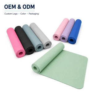Custom Texture and Logo TPE Gym Mat 183x61cm 6mm Rectangular Closed Cell Foam Sports Mat for Balance Training Factory