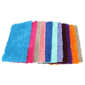 Custom Thick Chenille Anti-Slip PVC Floor Mat for Home and Hotel Use Water Absorbent