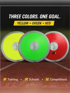 Custom Training Discus ABS Plastic Track and Field Practice Discus with Precision Weight Balance
