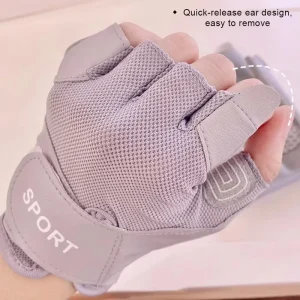 Custom Unisex Half Finger Gym Outdoor Fitness Gloves Anti Slip Wear Resistant Shockproof Kettlebell Yoga Cycling OEM Use