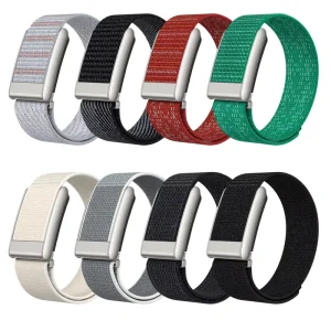 Custom Velcro Shell Starlight Black Grey Nylon Loop Bicep Bracelet Strap Band with Logo for Whoop 5.0 MG