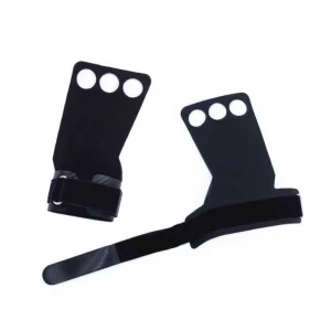 Custom Weight Lifting Gym Silicone Wrist Support Microfiber Leather Cowhide Hand Grips Pad Palm