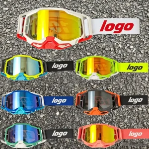 Custom Windproof UV Protection Motocross Goggles for Dirt Bike, Mountain Bike and Cycling