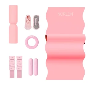 Custom Yoga Gym Accessories Set for Women Stretch Fabric Resistance Band Pilates Ring Core Sliders Anti-Slip