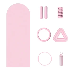 Custom Yoga Pilates Set with Barbell Bar Beam Foldable Silicone Dumbbell and Adjustable Ankle Weights
