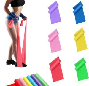 Customised High Strength Flat Resistance Bands Stretch Band TPE Exercise Resistance Eco-friendly OPP Bag