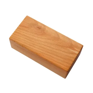 Customizable Beech Wood Yoga Blocks Solid Anti Slip Pressure Resistant Yoga Bricks with Logo Printing