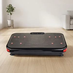 Customizable Body Vibration Plate with LED and Remote, 200W Motor, 20-Level Oscillation for Home Gym and Training