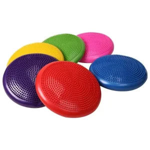 Customizable Logo PVC Inflatable Yoga Pilates Wobble Cushion Massage Balance Pad Disc