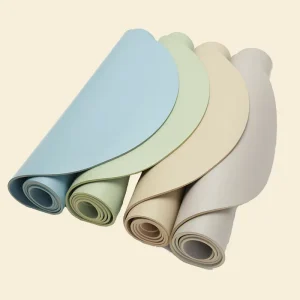 Customizable Non-Slip Sweat-Absorbent PU Oval Arch Yoga Mat with Rounded End