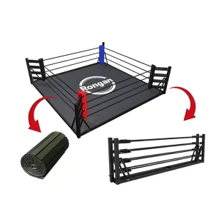 Customizable Professional Space-Saving Folding Steel Structure Boxing Ring for MMA Muay Thai