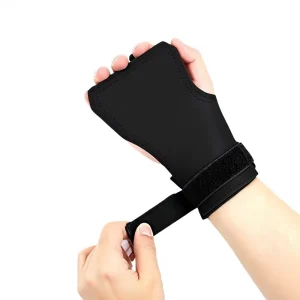 Customizable Rubber Hand Grips and Wrist Wraps for Pull-Up and Deadlift