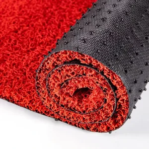 Customizable Single Double Color Non Slip Floor Mat Outdoor Carpet PVC Coil Entrance Mat