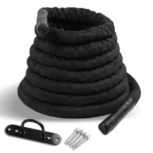 Customizable Size Polyester & Nylon Battle Rope with Custom Color & Logo for Fitness and Core Strength Training