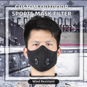 Customizable Windproof Outdoor Sports Breathing Mask with Nylon Breather Valve Manufacturer