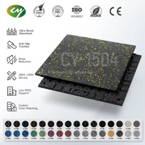 Customized 15mm 20mm Gym Sports Playground Protective Noise-Reduction Rubber Flooring Mat