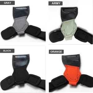Customized Anti Slip PU Rubber Heavy Duty Palm Guard Protection Workout Weight Lifting Deadlift Grips