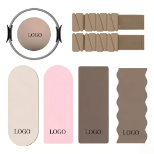 Customized Barbell Bar Beam Silicone Dumbbell Power Ring Resistance Band Ball Yoga Mat Home Gym Fitness Set Pilates Accessories