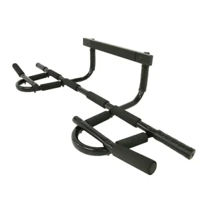 Customized Black Steel Heavy-Duty Home Gym Doorway Chin-Up Bar