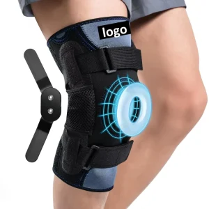 Customized Breathable Supporting Open Patella Hinged Knee Brace for Meniscus Tear with Dual Side Stabilizers for Men and Women