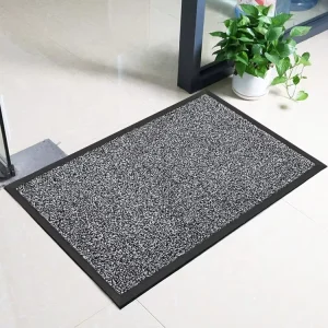 Customized Classic Adult Printed 5 mm Nylon Waterproof Shoe Scraper Dirt-Trapper Mat with Rubber Backing