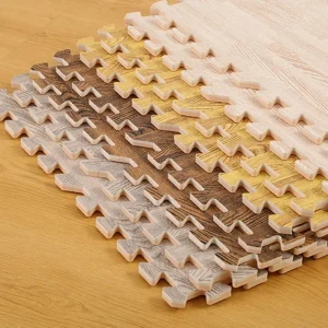 Customized EVA Foam Non-Odor Unisex Non-Slip Wood Grain Floor Mat for Karate Judo Taekwondo and Jiu-Jitsu Training HL-30