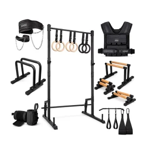 Customized Foldable Portable Calisthenics Equipment: Parallettes, Dip Bar, Push-Up Bar, Weight Vest, Dip Stands