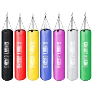 Customized Genuine Leather PU Canvas Hanging Heavy Boxing Bags 2 Pieces PE Foam EPE Foam