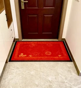 Customized Household Entrance Doormat Nylon Tufted Non-Slip Rubber Backing Machine-Made Washable Stain-Resistant
